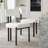 Extendable Dining Table Set With 4 Upholstered Chairs-1883541941