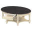Table basse ovale vintage 45 po French Countryoval