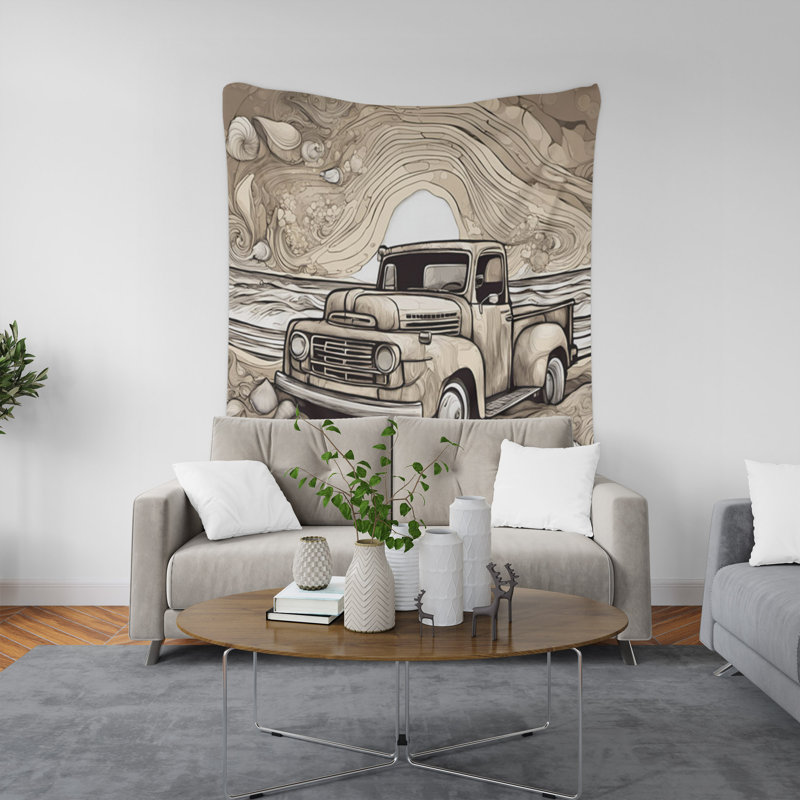 Tapisserie murale, H 60 po x l 51 po