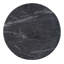Sylvester 15 in. W Round Marble and Wood Side Table