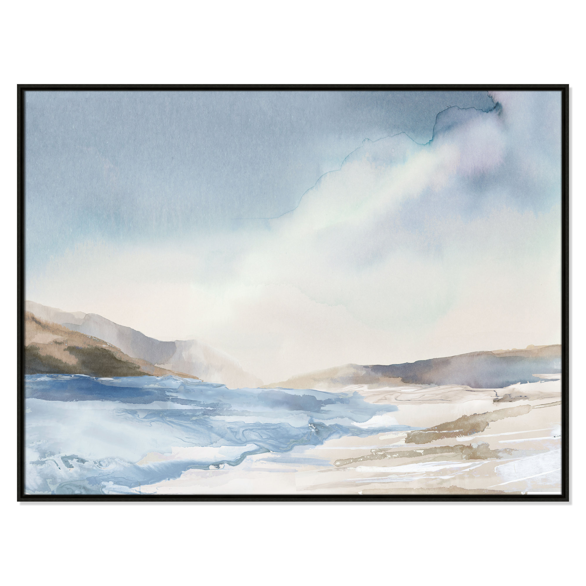 Mystic Shores Print by Mystic Shores, Espresso, 37.5" H x 49.5" W