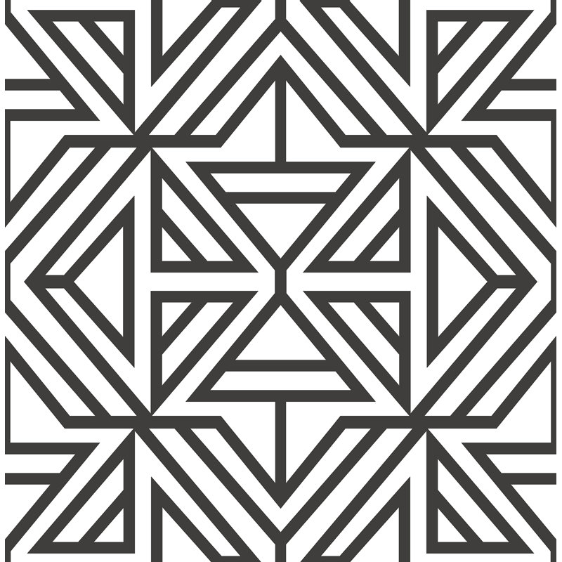 Rouleau de papier peint Cresson, Noir / blanc