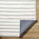 Rectangle Triton Striped Hand Tufted Wool Area Rug in Gray