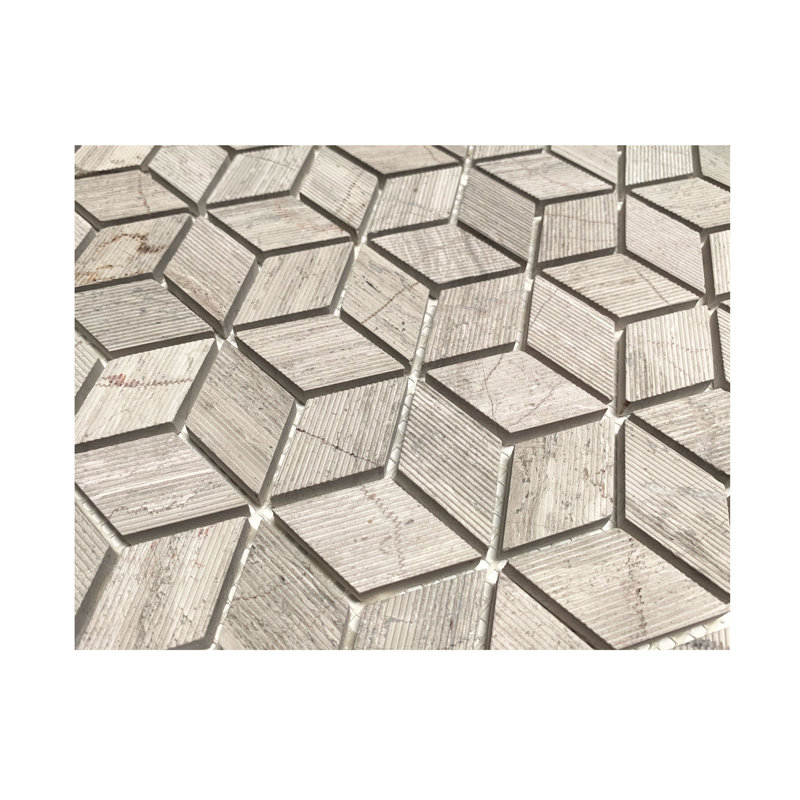 3" x 3" Marble Novelty Mosaic Wall & Floor Tile
