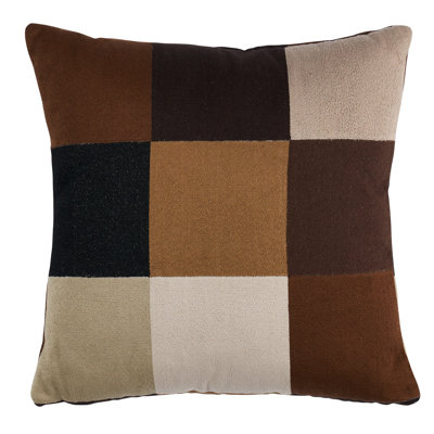 Schumacher x David Kaihoi Embroidered Tile Pillow