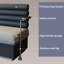 Banc moderne en acier inoxydable
