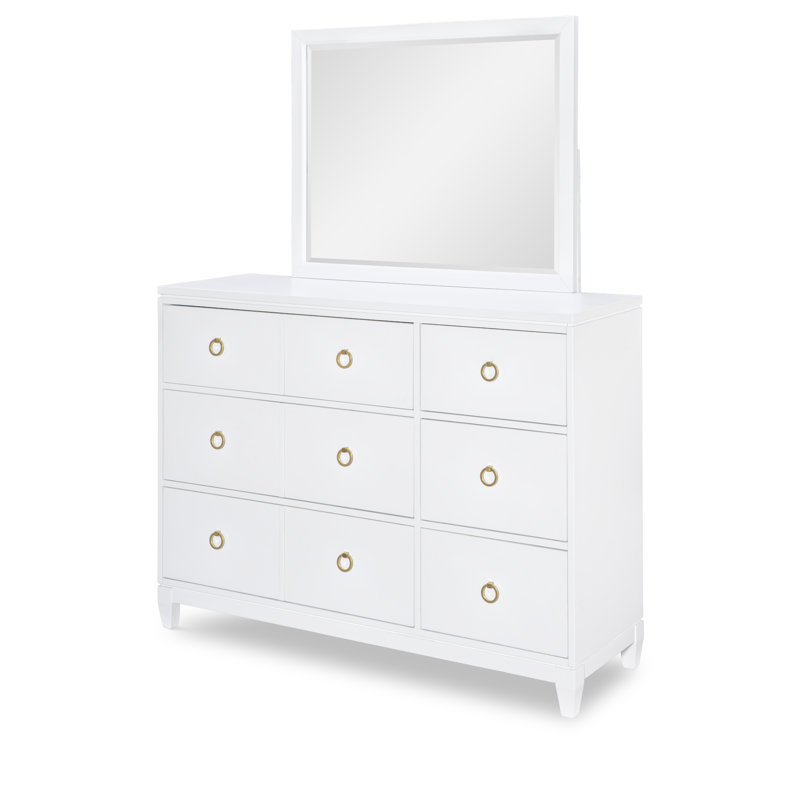 Commode 6 tiroirs Arantxa, Blanc
