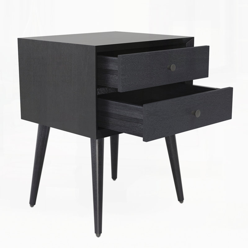 Table de chevet avec 2 tiroirs