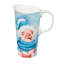 Tasse à café en céramique avec boîte-cadeau Winter Pig