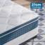 White Noise Blue 27cm Thick Medium-Hard Pocket Spring Mattress with Memory Foam-101433413