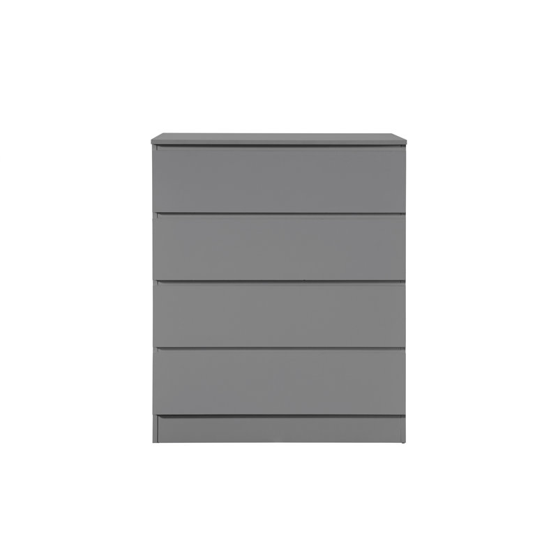 Onyx 4 Drawer 80Cm W Chest of Drawers, Grey