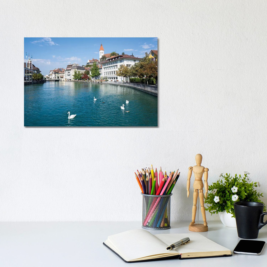 City Of Thun In The Canton Of Bern In Switzerland by Jan Becke - Wrapped Canvas Gallery-Wrapped Canvas Giclée