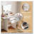 Flip-top Vanity Table,Compact/Mini Vanity,Mirror-integrated Dressing Table