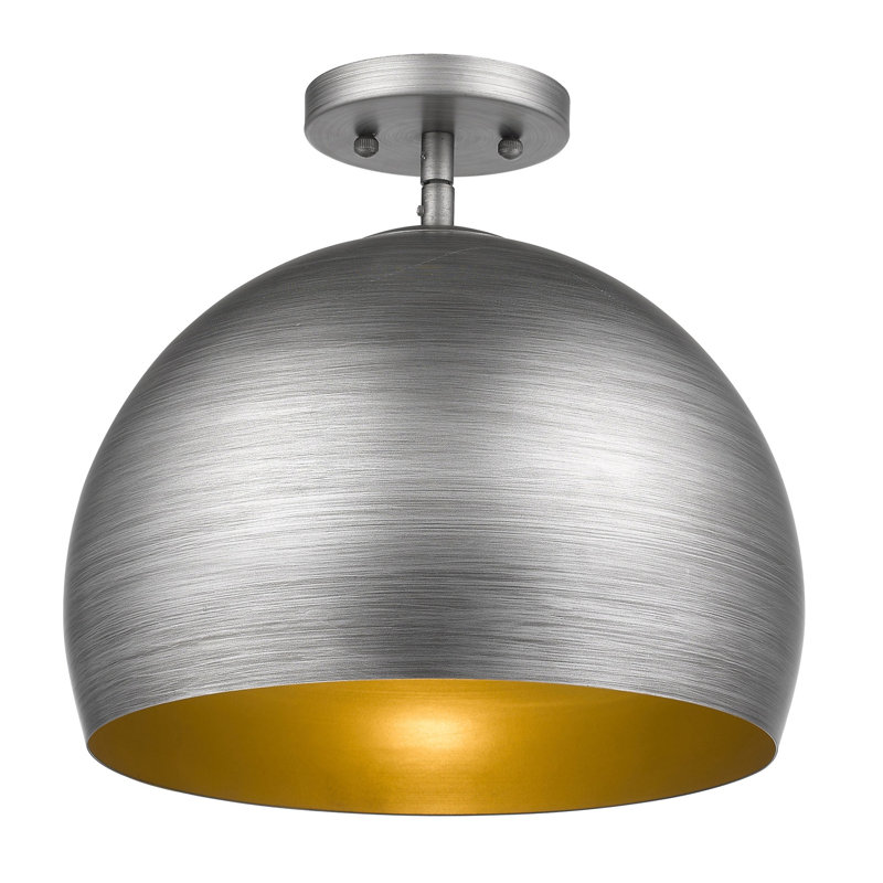 Cosper 1 - Light Single Pendant, Weathered Pewter