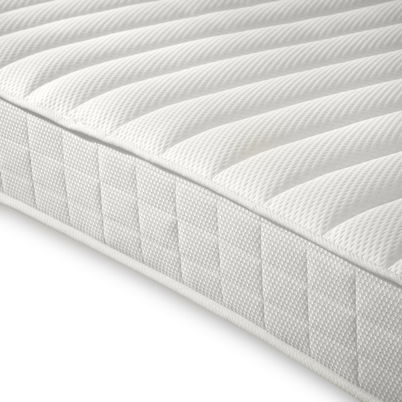 Tyler Grey And White Daybed with Trundle and Mattress