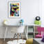 «Colorful Roaring T-Rex», reproduction imprimée sous verre, design by Creative Studio-1933451739-1933451687
