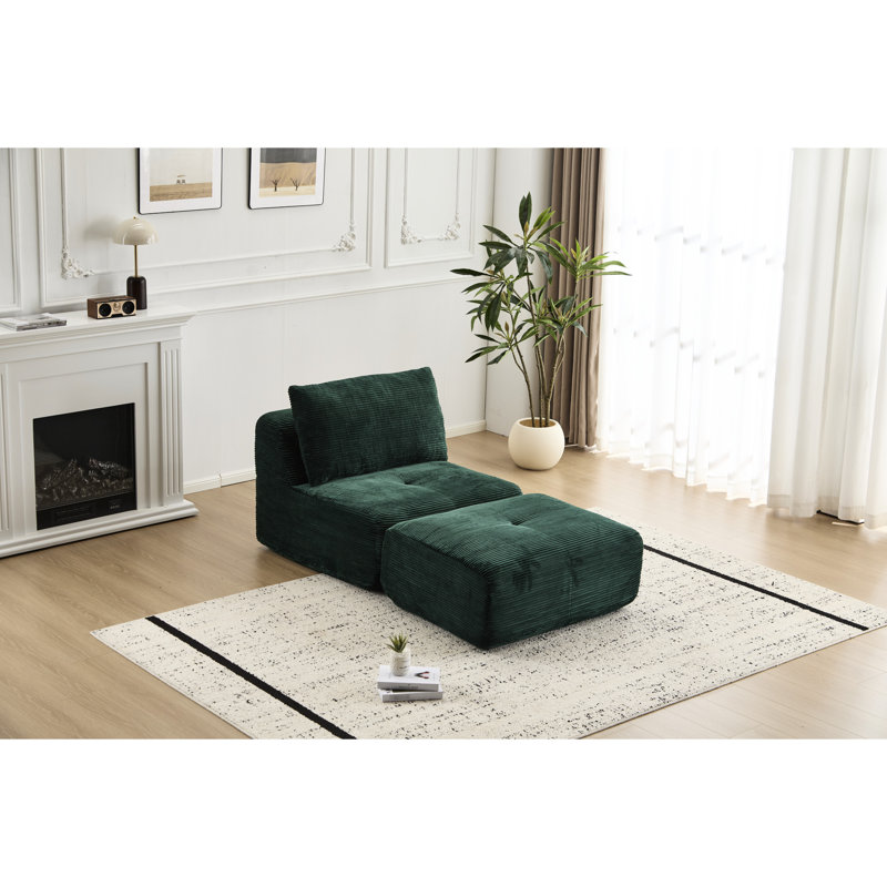 Chaise longue simple en velours côtelé pour animaux de compagnie - mousse à mémoire de forme, personnalisable, sans assemblage pour siège de petite maison moderne, assemblage, rembourrage haute densité