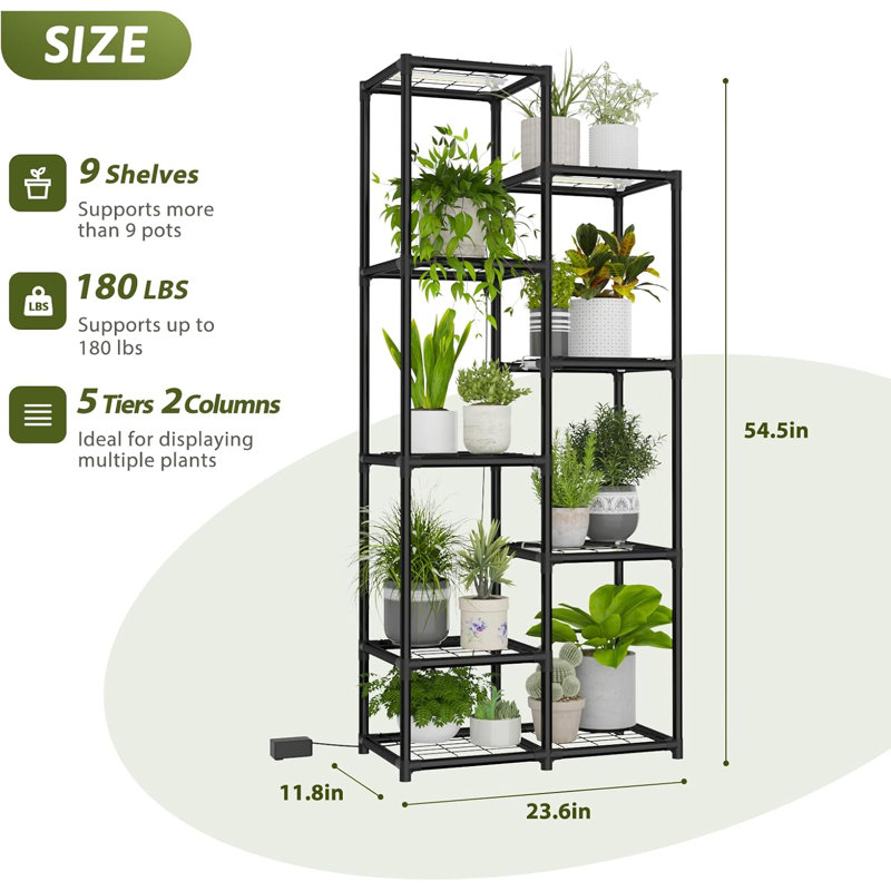 Support pour plante d'intérieur avec lumière de croissance