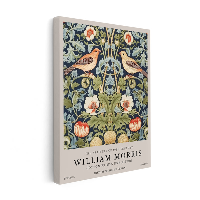 William Morris - Voleur de fraises n ° 3, Unframed, Canvas, 11"H x 14"W