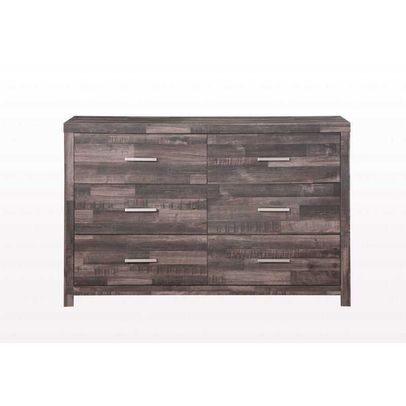 Commode moderne à finition cerisier foncé