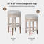Tabouret de comptoir pivotant de 26 à 30 po de hauteur avec structure en bois massif-1705318297-1705318303-1705318302