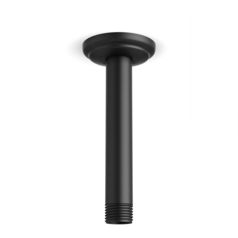 Classic 4.75" Shower Arm Ceiling Mounted Chrome, Matte Black