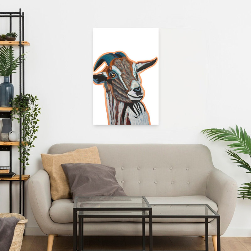 Jimmy Goat, art contemporain abstrait, H 24 po x l 16 po