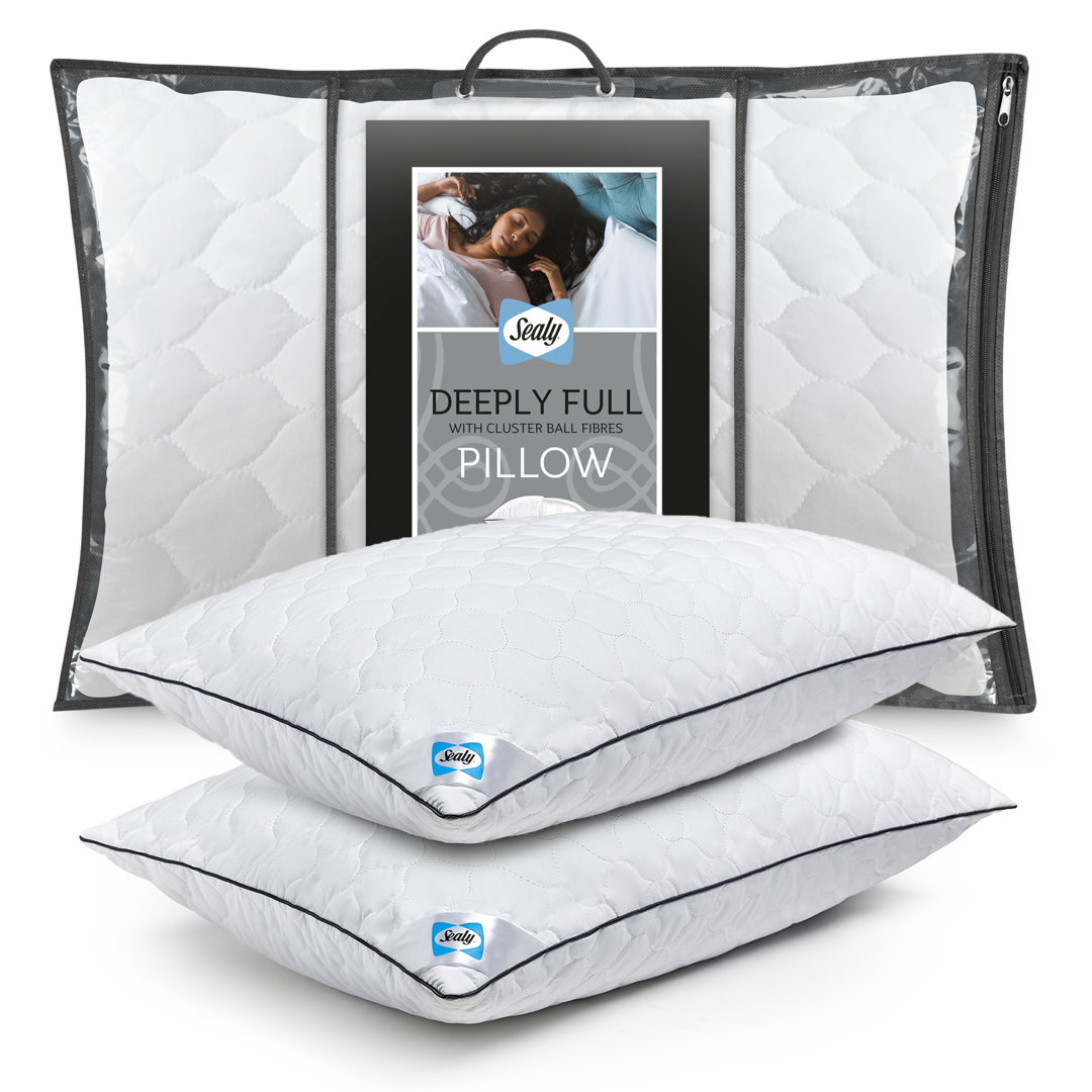 Sealy White Deeply Full Pack Of 2 Pillows - Image 2