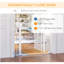Pressure Fit Safety Gate for Doors Dog Gate with Auto Close 75-103 cm - White