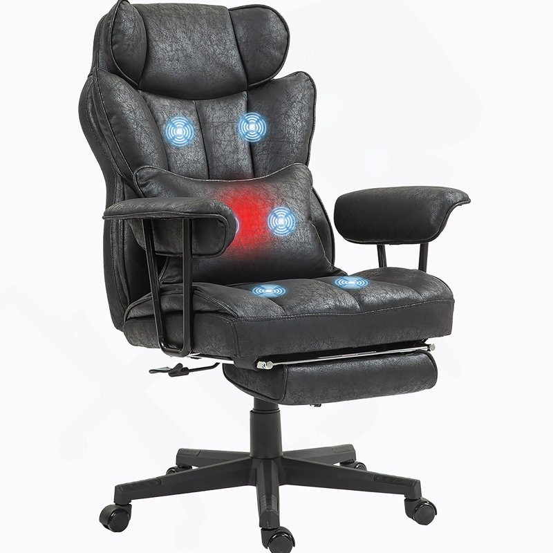 Fauteuil de bureau Massage Massage, Noir