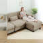 Canapé modulaire moderne en chenille Camel