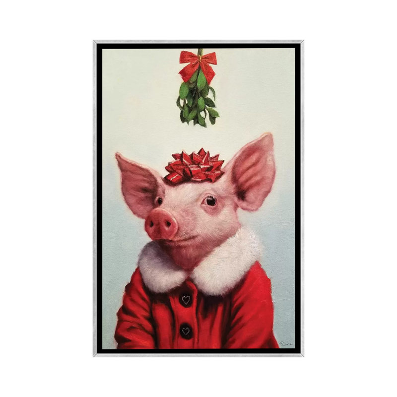 Anticipation par Lucia Heffernan-impression, Pas de tapis, H 26 po x l 18 po x 1,5 po, Toile avec cadre argenté