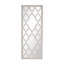 Miroir de plancher blanc vieilli