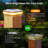 Solar Post Cap Lights Outdoor, 6 Pack 40 Leds 4x4 Post Solar Lights Outdoor Waterproof With 3 Modes, 30 Lumens Fence Post Solar Lights, Solar Powered Deck Fence Post Lights For Vinyl Wooden Post-105301103