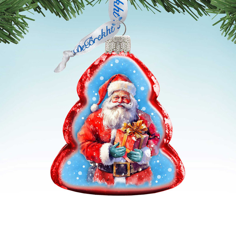 4'' Glass Hanging Figurine Ornament