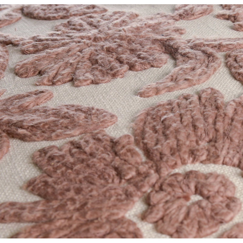 Coussin 100% coton, Naturel / moka, Mélange de duvet