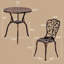 Ensemble bistro d'extérieur en fonte d'aluminium 3 pièces Iris-972661829