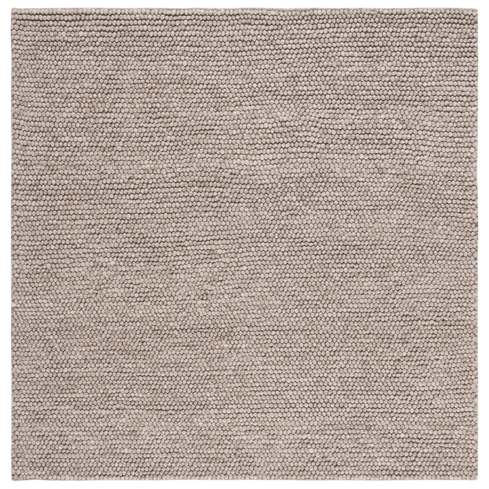 Elle Handmade Brown Rug, Square 6'
