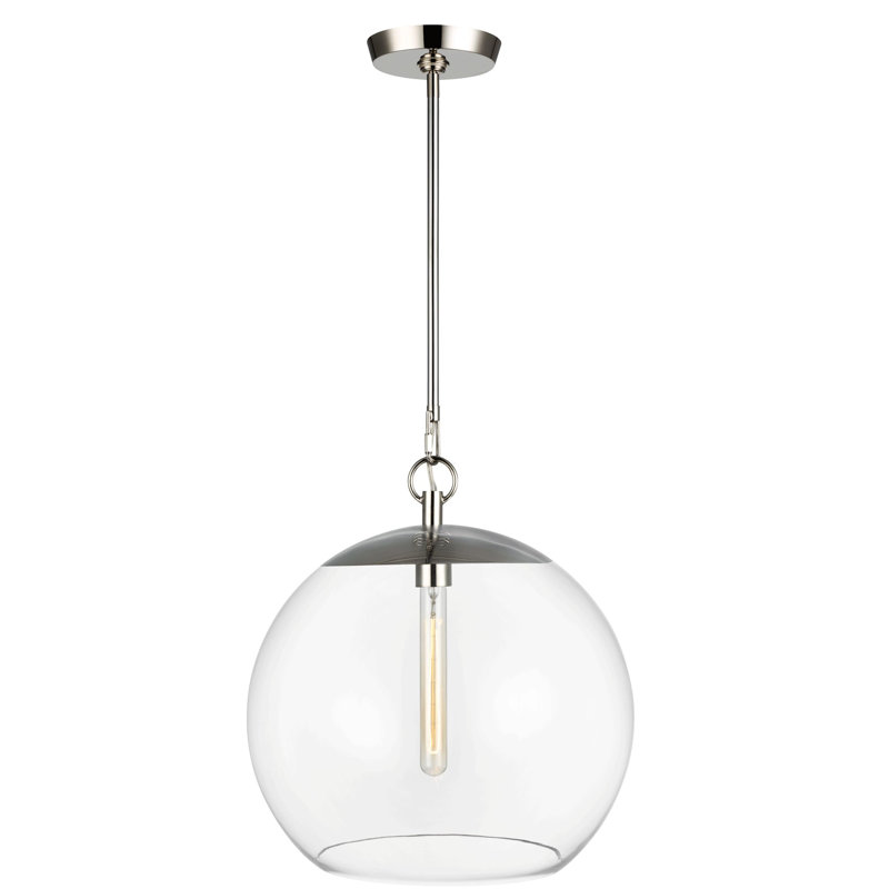 Bronsyn 1 - Light Single Pendant, Polished Nickel