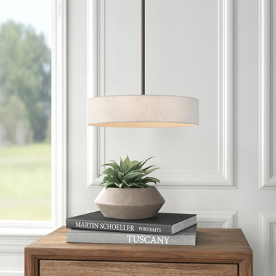 Luminaire suspendu cylindrique unique à 4 lumières Ashtun