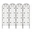 Paquet de 2 treillis de jardin en métal antirouille pour plantes grimpantes-112835498-112835499