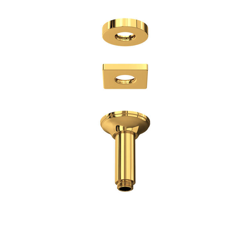 Rohl 4" Ceiling Mount Shower Arm, Italian Brass