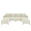 Canapé modulaire convertible modulaire avec rangement - Combinaisons de tissus flexibles, conception de canapé-lit pour le salon-246143526