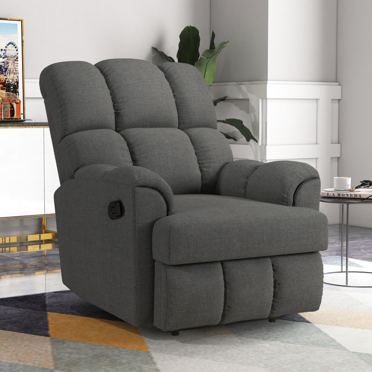 Shelice 33.5" Wide Modern and Overstuffed Soft Rocker Manual Standard Recliner