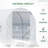 Walk-In Tunnel Greenhouse, Large Garden Hot House Kit With 6 Roll-Up Windows & Roll Up Door, Steel Frame-115824078