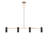 Zentro Four Light Linear Chandelier-125544908-125544909