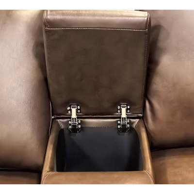 Nchevyshill Leather Match Power Recline Sectional by Hokku Designs