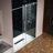 45.5-48" W X 76"H Frameless Single Sliding Shower Doors With 3/8"(10mm) Clear Tempered Glass, Soft Close System And Explosion-Proof Film-110974475