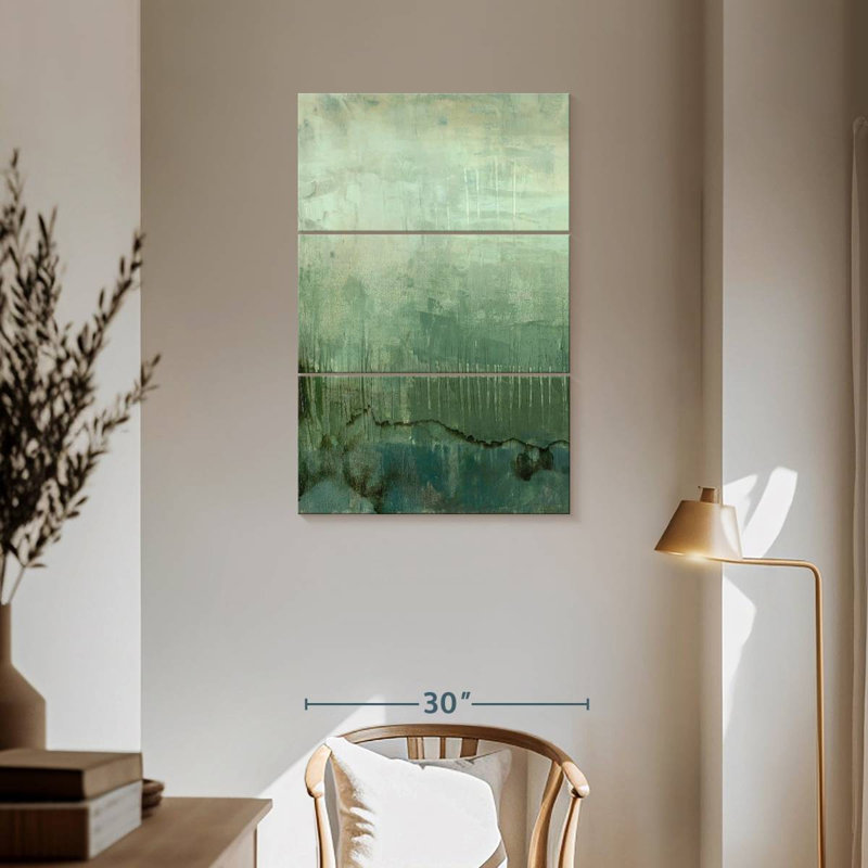 Emerald Sky I, 57" H x 36" W
