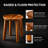 Indoor Plant Stand with Spill-proof Tray Stable Flower Holder for Heavy Pots Gardening Display Decor